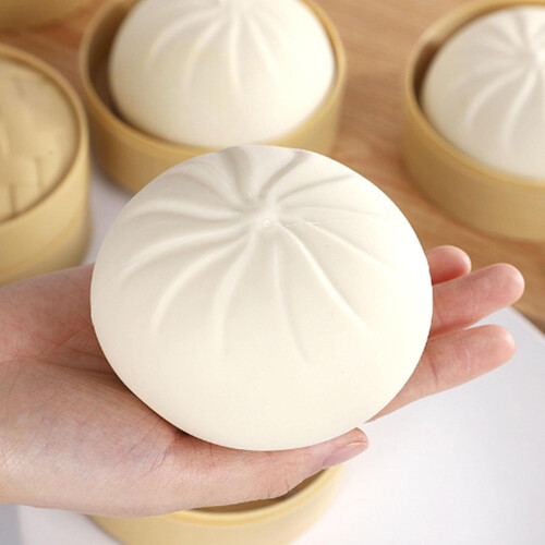 Γιγαντιαία ζυμαρικά με γκλίτερ, Jumbo Squishy με κουτί ατμομάγειρα, ζύμη αισθητηριακής 2