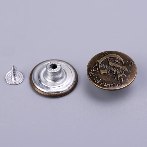 Metallknapper til jeans, 20 mm, 50 stk. 2