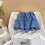 Mädchen Jeansrock Kleinkind Sommeroutfit mit Stretchbund 4