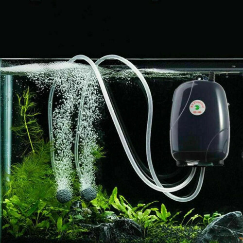 Akvariumsyrepump med 2 bubbelstenar och 2 m slang 1