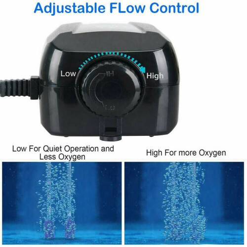Akvariumsyrepump med 2 bubbelstenar och 2 m slang 2