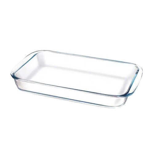 7.4"x12" Rectangular Glass Baking Dish with Gray Lid, 3.08pt (1.7L), Compatible with Standard Oven Racks 2