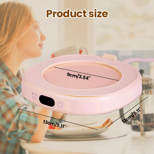 Wide-Area Heating Pad with Digital Display, Compatible with Glass, Ceramic, Plastic Cups 2