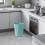 Polygon small wastebasket durable bathroom kitchen 4