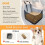 High Density Memory Foams Pet Car Seat Waterproofed Design-Gray 6