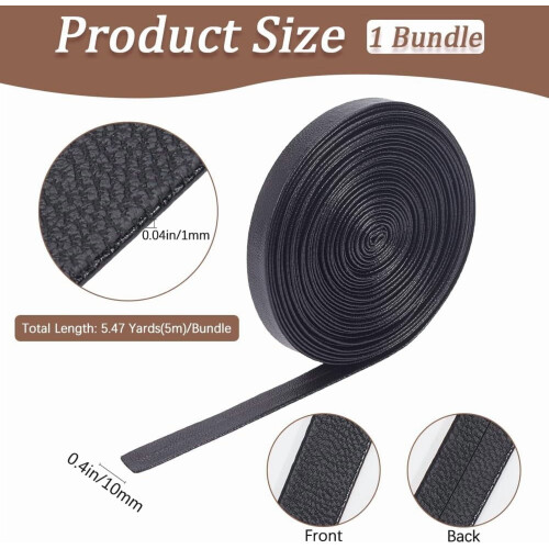 Λωρίδες δεσίματος από δέρμα PU διπλής όψης 5m x 10mm 1