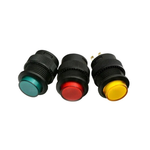 16mm Latching or Momentary Push Button Switch with LED 2