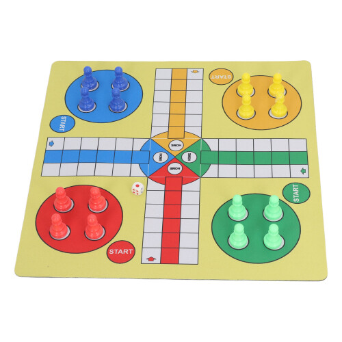 Flying Chess Set Rubber Cloth Travel Game