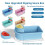 Silicone Snack Container with Dual Compartment & Leak-Proof 2