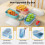 Silicone Snack Container with Dual Compartment & Leak-Proof 5