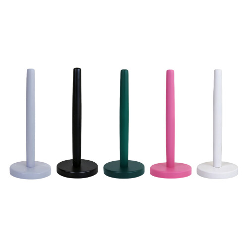 Simple Wood Vertical Tissue Holder Rack Tissue Stand-White 1