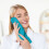 Joykith bathroom hand towels solid turquoise 2-pack 2
