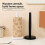 Simple Wood Vertical Tissue Holder Rack Tissue Stand-White 6