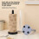 Simple Wood Vertical Tissue Holder Rack Tissue Stand-White 7