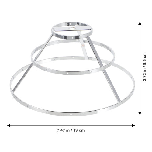 DIY metal lampshade frame pendant chandelier replacement 1