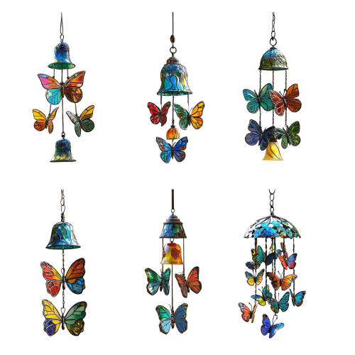 Butterfly Wind Chimes Producing Clear Tone for Balconies and-3 1