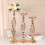 Support en métal pour composition florale de centre de table de mariage, 2