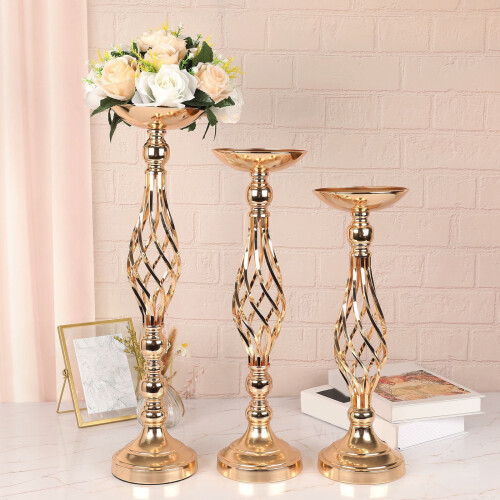 Support en métal pour composition florale de centre de table de mariage, 1