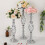 Support en métal pour composition florale de centre de table de mariage, 4