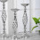 Support en métal pour composition florale de centre de table de mariage, 8