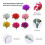 24pcs Multipurpose Artificial Violets Blooms Flower For-Pink 6