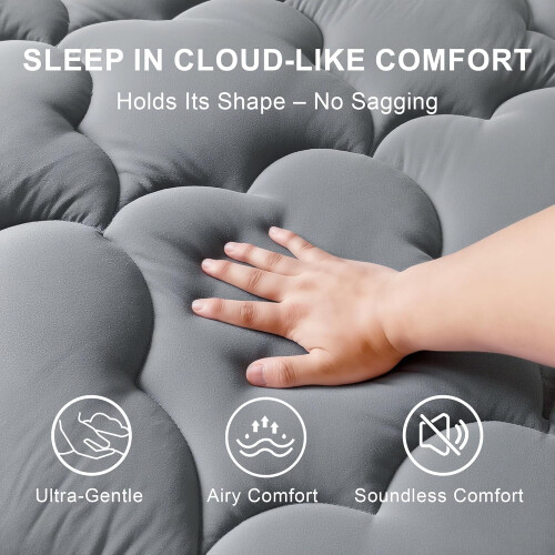 Surmatelas moelleux 450 g/m², avec système de refroidissement intégré 2
