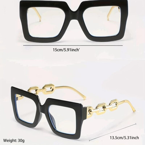 Lesebrille mit Blaulichtfilter, großer Rahmen, Unisex 1