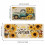 Kitchen Runner Rug Set Yellow Sunflower 2-Piece 3