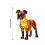 Veilleuse LED rétro chien en vitrail (1 pièce) 3
