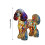 Veilleuse LED rétro chien en vitrail (1 pièce) 4
