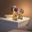 Veilleuse LED rétro chien en vitrail (1 pièce) 5
