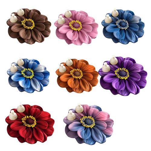 3D Flower Pattern Silicone Dish Drying Mat Heat Resistant for-7 1