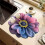 3D Floral Pattern Silicone Kitchen Mat Counter Protectors-3 5