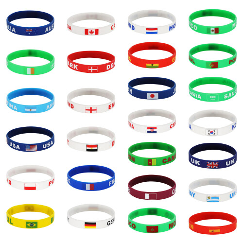10pcs Comfortable Elastic Wristbands Bangles For-Argentina 1