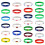 10 Piece Wrist Bangles Wristbands Showcasing-Argentina 2