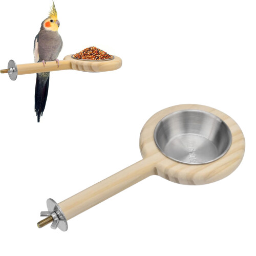 MultiUse Bird Feeding Bowl Food Cup For Parakeets-2 pieces 2
