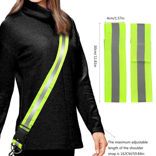 Reflective Waist Belt Adjustable Elastic Running Belt 2