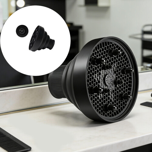 Multifunktionaler Föhn-Diffusor aus Silikon für schnelleres-Grau 1