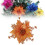 Flor artificial de poinsétia prateada com glitter, 14 cm (5,5 pol.) 2