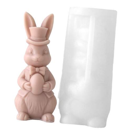 Silicone Rabbits Mould Nonstick Surfaces Easy Demolding For