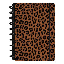 1 Piece Modern Notebook with Smooth Glides-Leopard pattern 2 B5