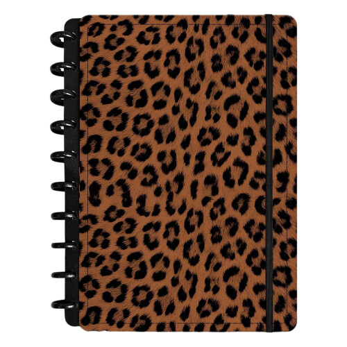 1 Piece Modern Notebook with Smooth Glides-Leopard pattern 2 B5