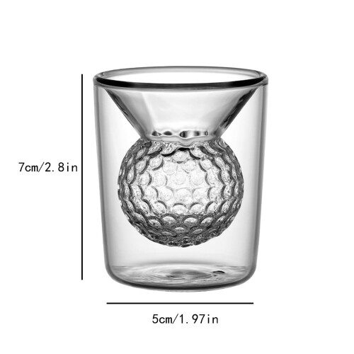 Double-Walled Glass Cup for Cold Drinks, 1 pc 2