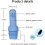 Portable Bidet Pipe for Personal Hygiene Blue 3