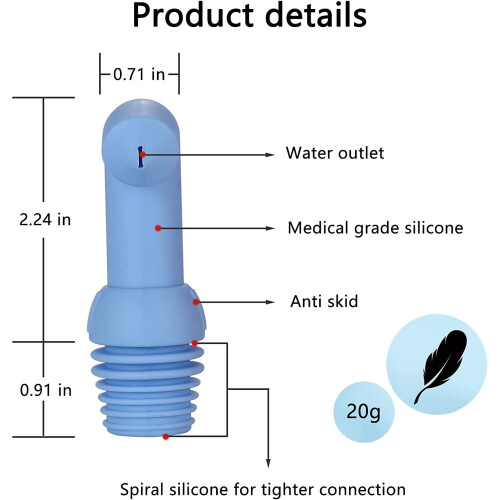 Portable Bidet Pipe for Personal Hygiene Blue 2