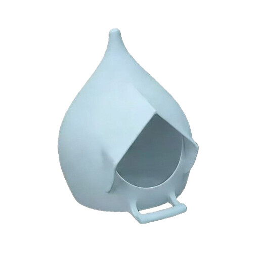 Hanging 3D Printed Feeder with Perch Large Capacity Easy-White