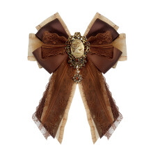 Jabot BowTie met strassstenen Geschikt voor feesten en-koffie