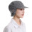 Chefs Hat Flat Top Cotton Oil Proof Various-Gray Cloth top hat 1