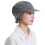 Modern Unisex Chefs Hat Oil Resistant Flat-Gray Mesh top hat 1