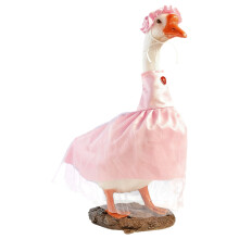 1 stuks veranda ganzenoutfits, 23" standbeelden decoratie-Roze 1